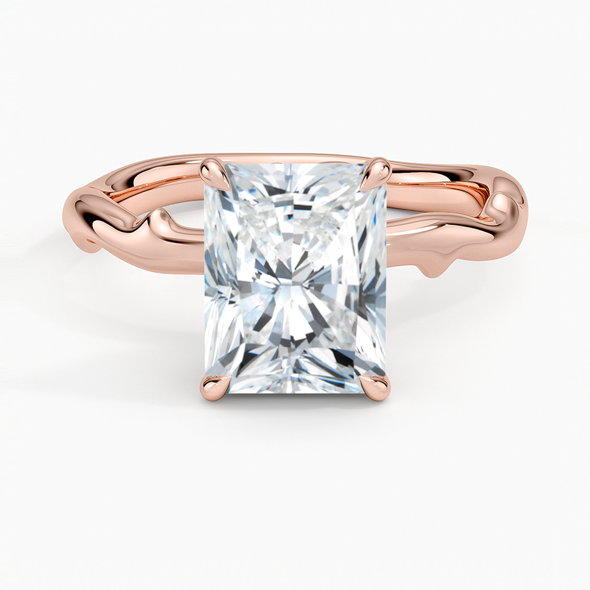 Rose Thorn Solitaire Engagement Ring