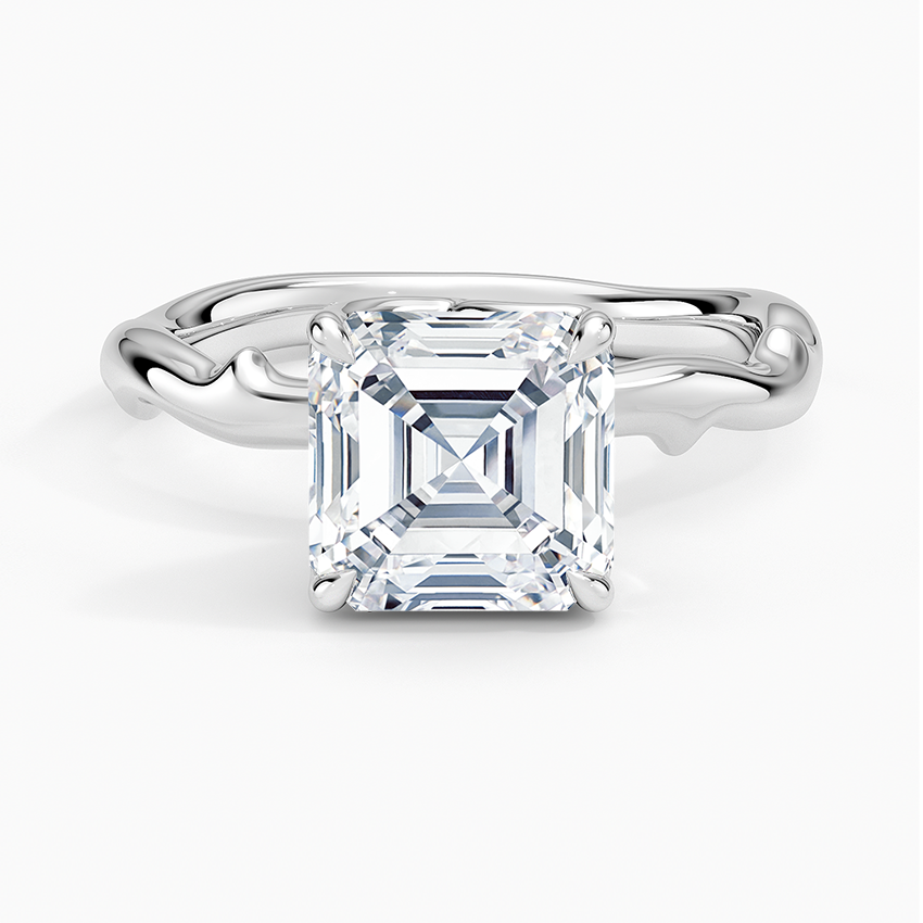 Rose Thorn Solitaire Engagement Ring