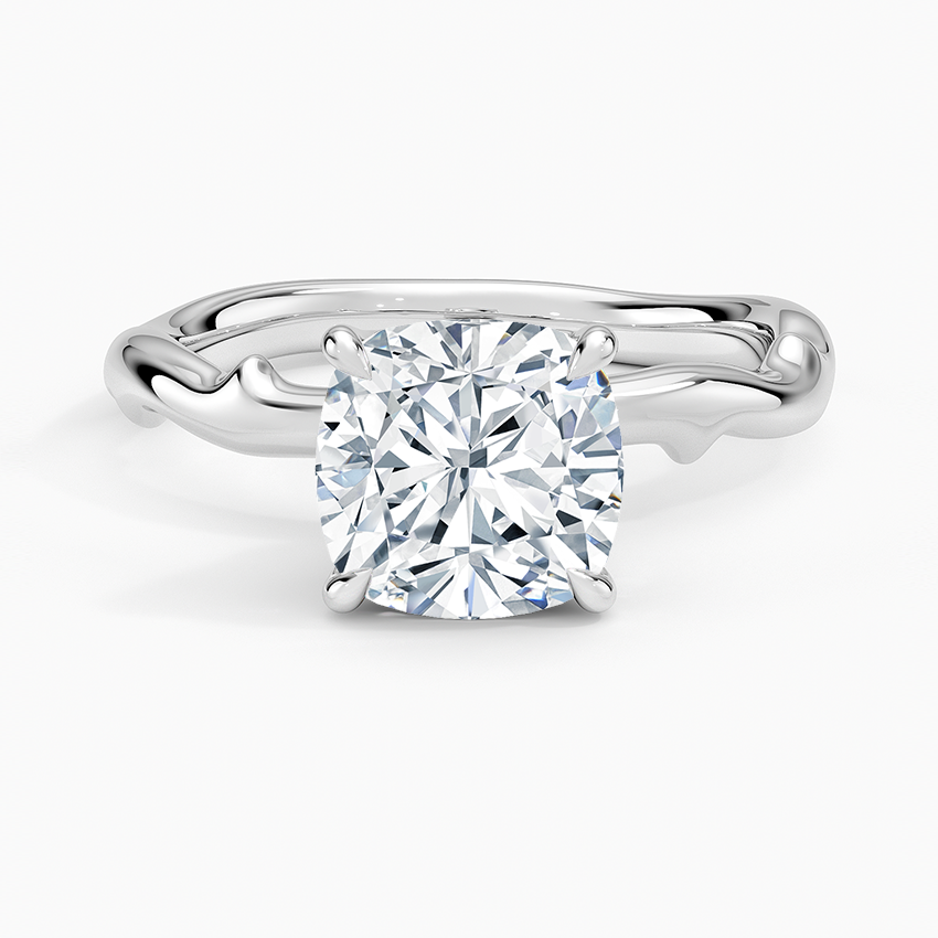 Rose Thorn Solitaire Engagement Ring