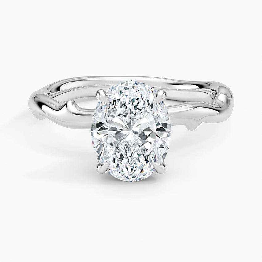 Rose Thorn Solitaire Engagement Ring