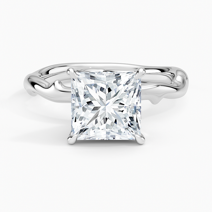 Rose Thorn Solitaire Engagement Ring