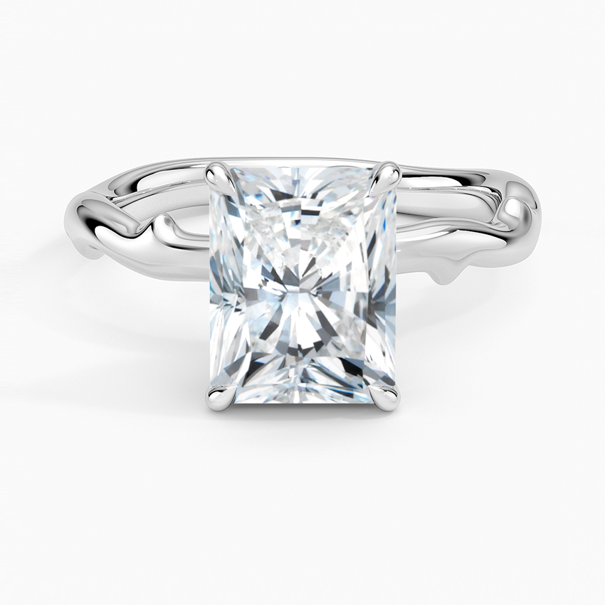 Rose Thorn Solitaire Engagement Ring