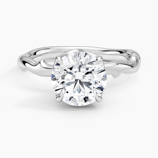 Rose Thorn Solitaire Engagement Ring