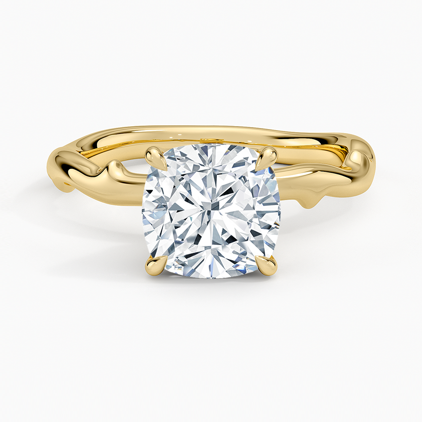 Rose Thorn Solitaire Engagement Ring