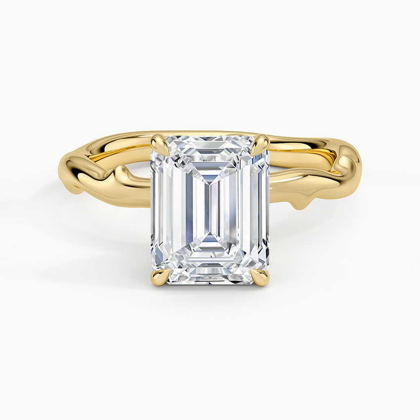 Rose Thorn Solitaire Engagement Ring