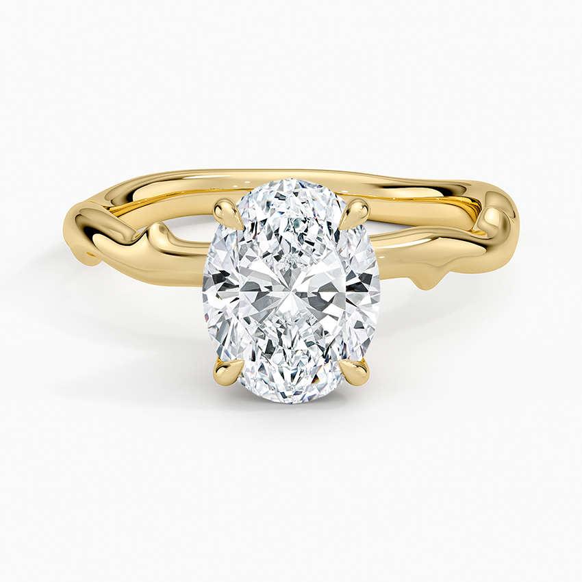 Rose Thorn Solitaire Engagement Ring