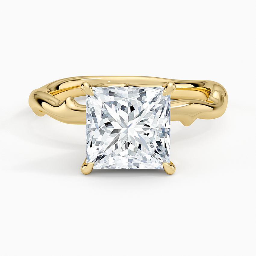 Rose Thorn Solitaire Engagement Ring