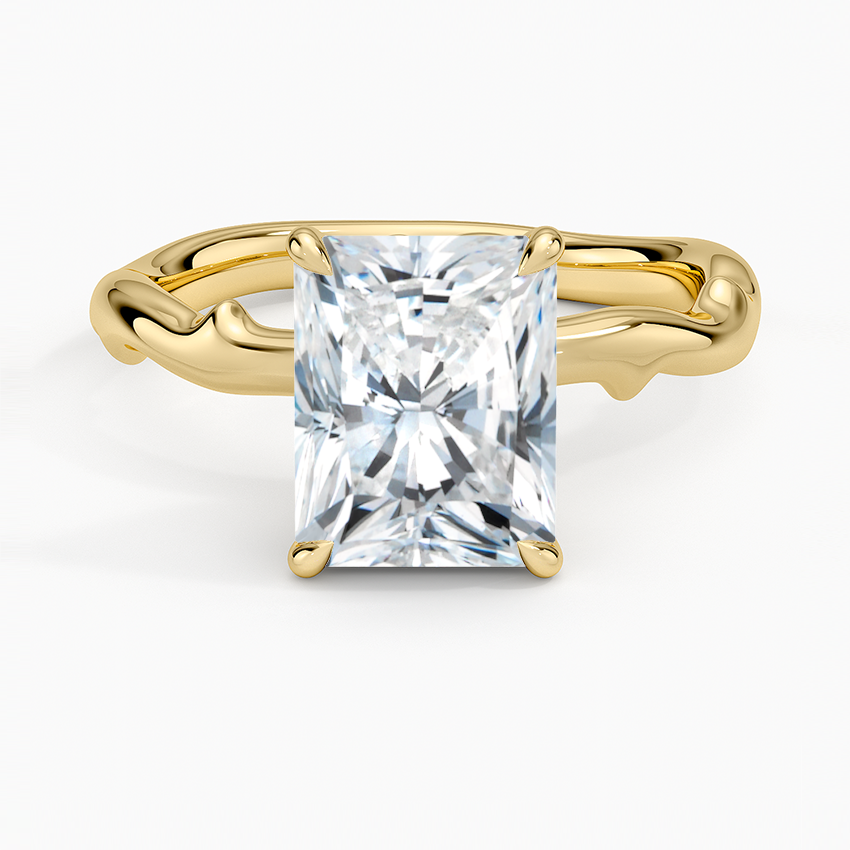 Rose Thorn Solitaire Engagement Ring