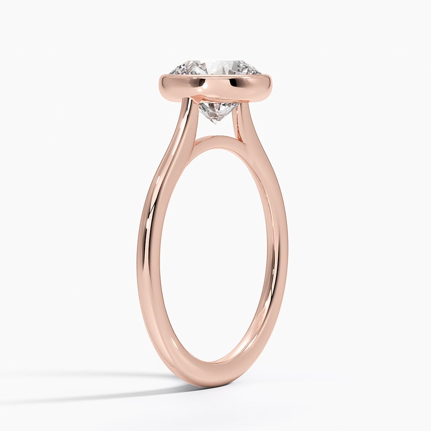 Petite Luna 1.5mm Bezel Engagement Ring