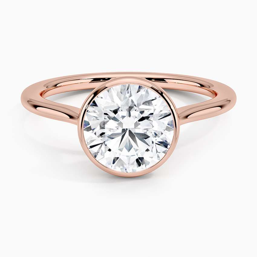 Petite Luna 1.5mm Bezel Engagement Ring
