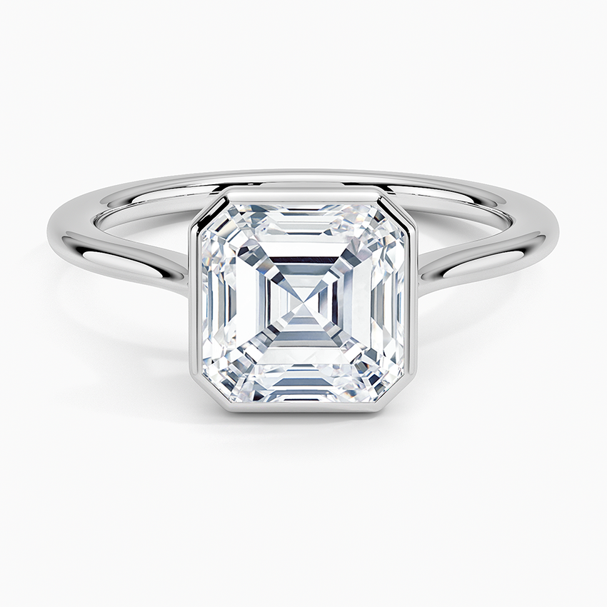 Petite Luna 1.5mm Bezel Engagement Ring