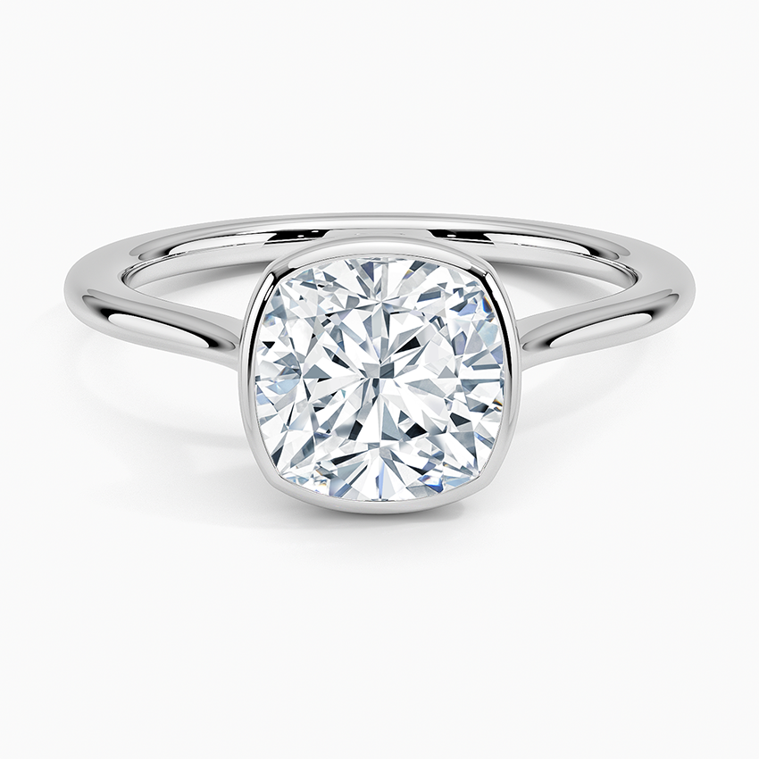 Petite Luna 1.5mm Bezel Engagement Ring