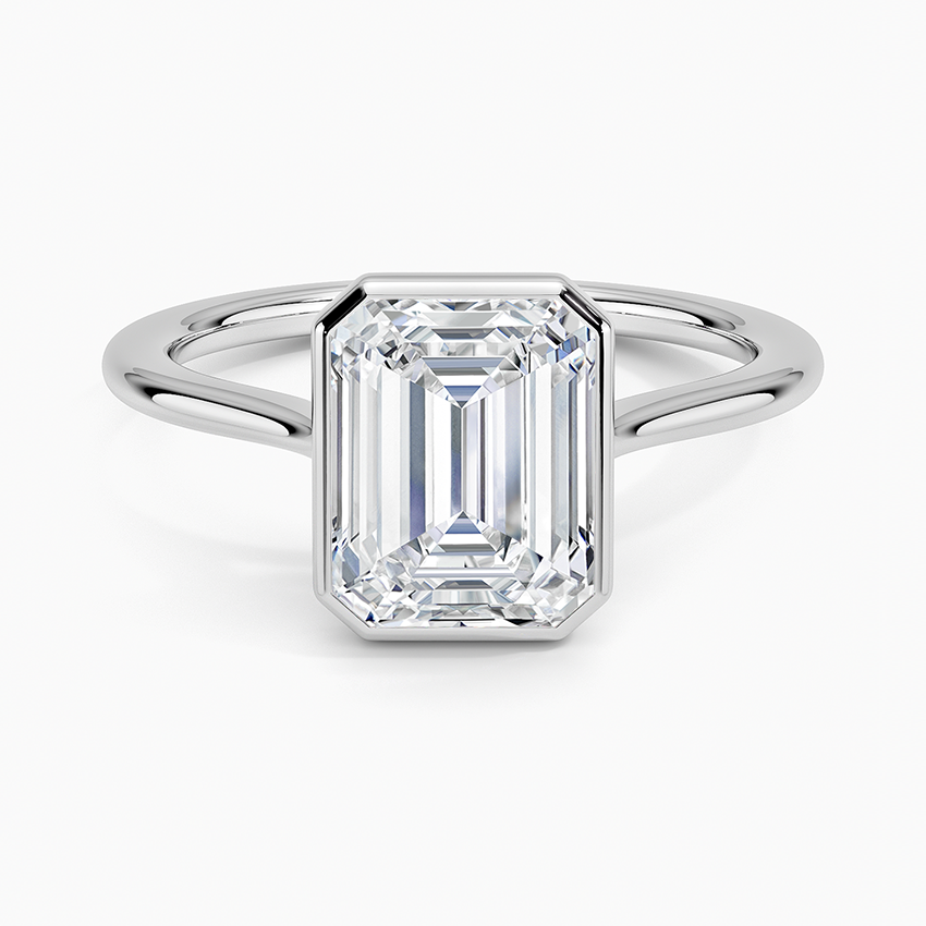 Petite Luna 1.5mm Bezel Engagement Ring