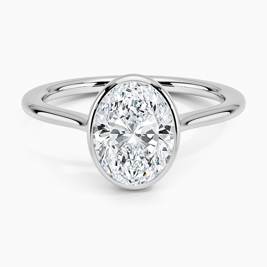 Petite Luna 1.5mm Bezel Engagement Ring