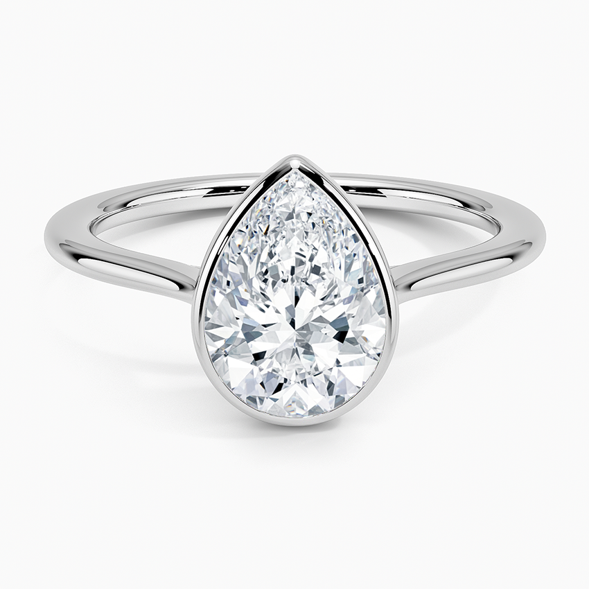 Petite Luna 1.5mm Bezel Engagement Ring