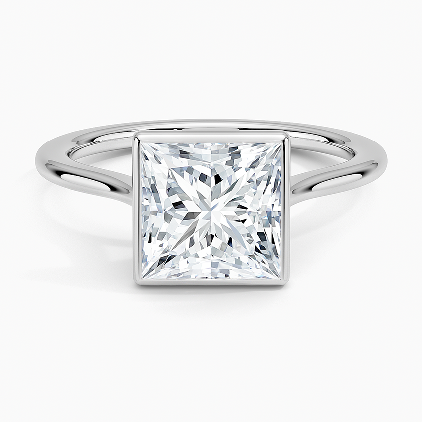 Petite Luna 1.5mm Bezel Engagement Ring