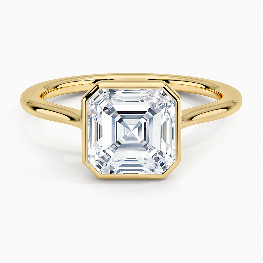 Petite Luna 1.5mm Bezel Engagement Ring