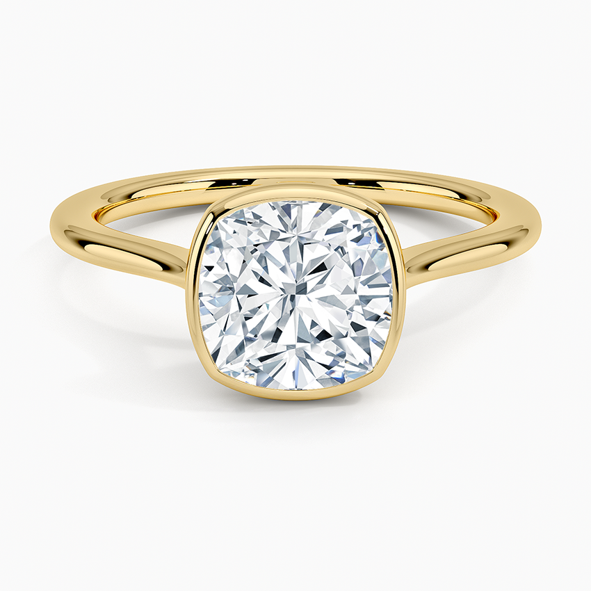 Petite Luna 1.5mm Bezel Engagement Ring