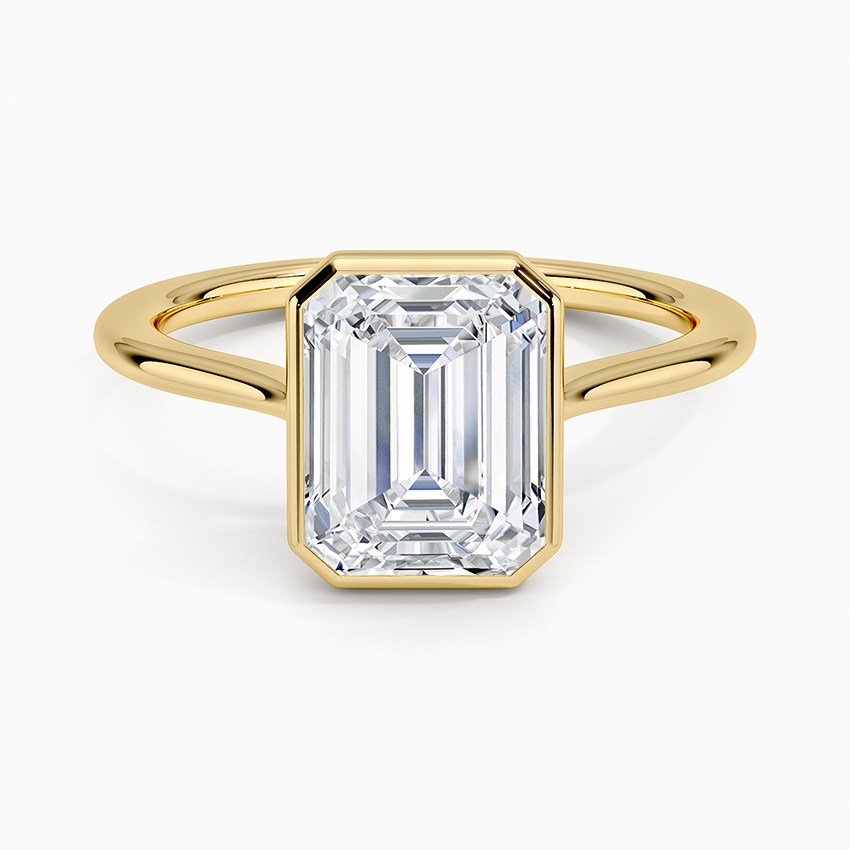 Petite Luna 1.5mm Bezel Engagement Ring