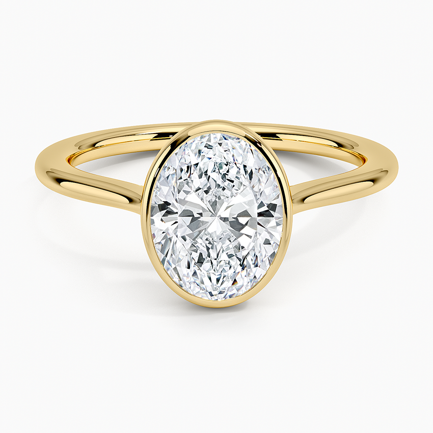 Petite Luna 1.5mm Bezel Engagement Ring