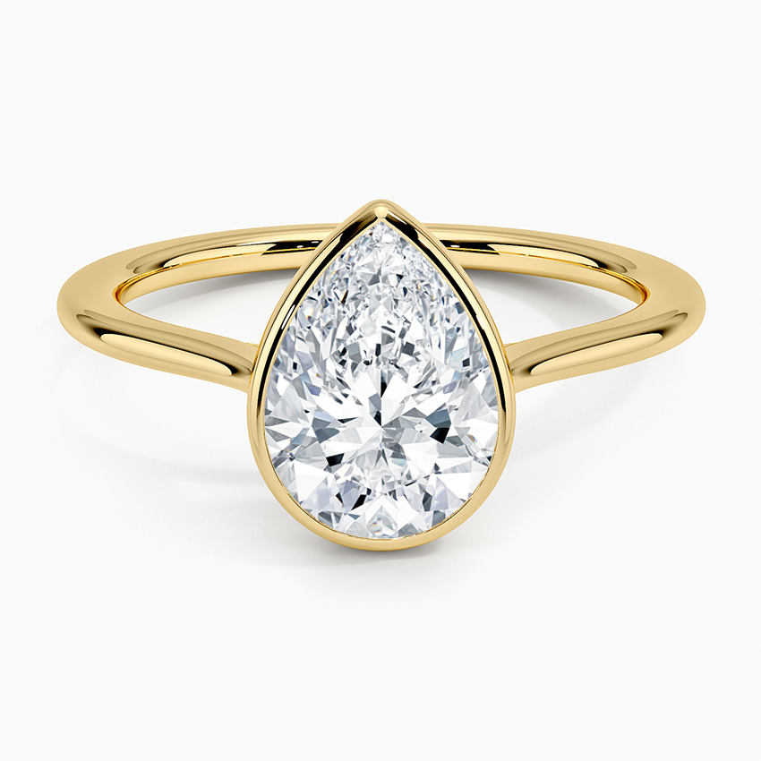 Petite Luna 1.5mm Bezel Engagement Ring