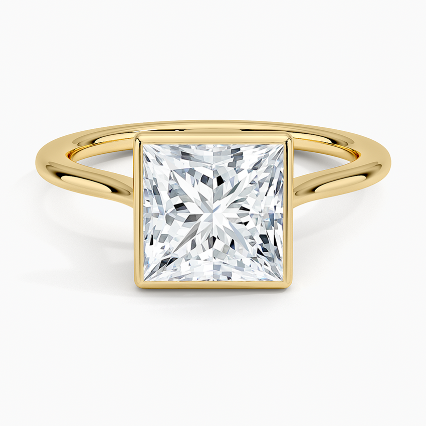 Petite Luna 1.5mm Bezel Engagement Ring