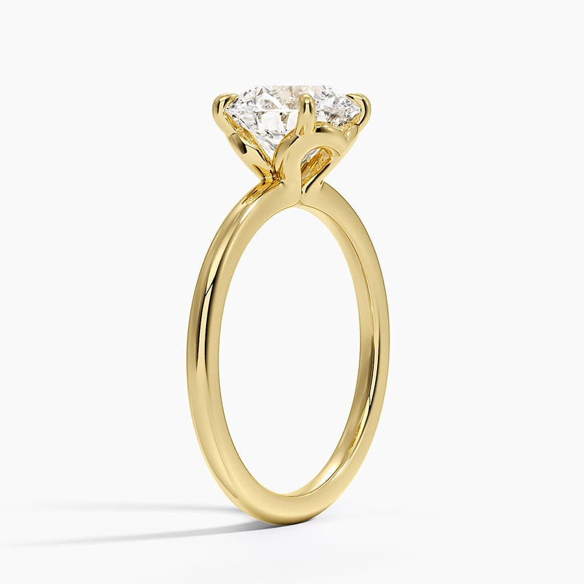 Hidden Heart Solitaire Engagement Ring
