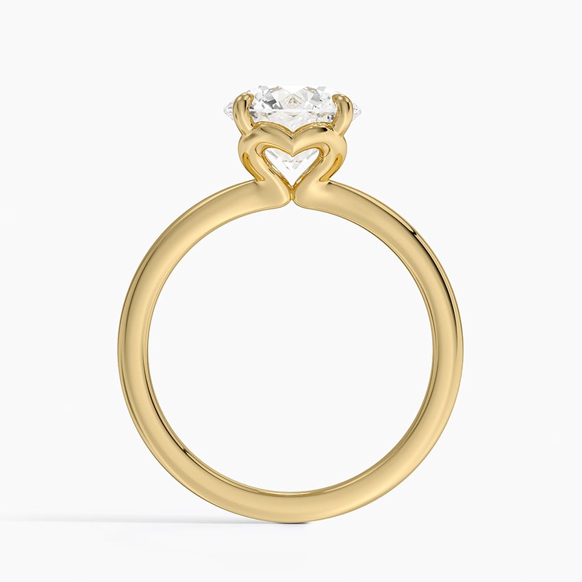 Hidden Heart Solitaire Engagement Ring
