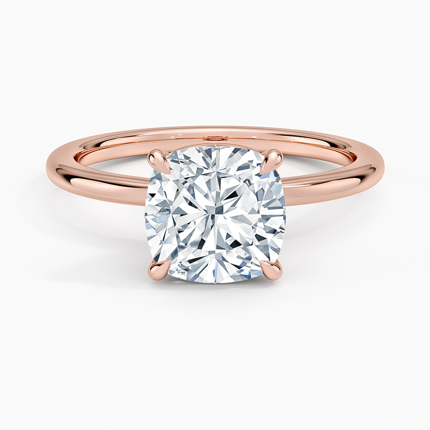 Hidden Heart Solitaire Engagement Ring