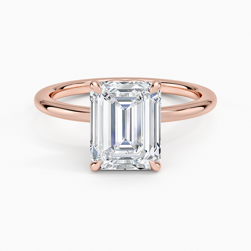 Hidden Heart Solitaire Engagement Ring