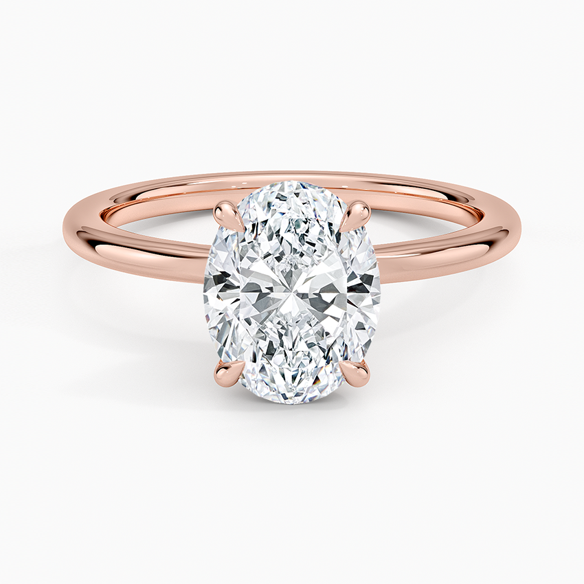 Hidden Heart Solitaire Engagement Ring