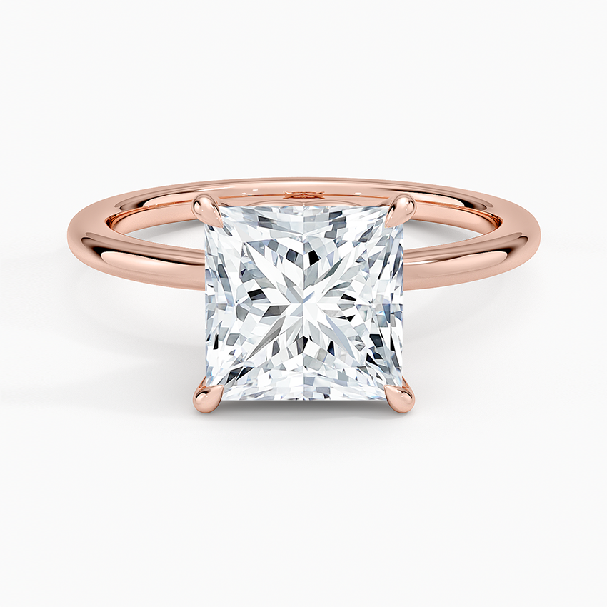 Hidden Heart Solitaire Engagement Ring
