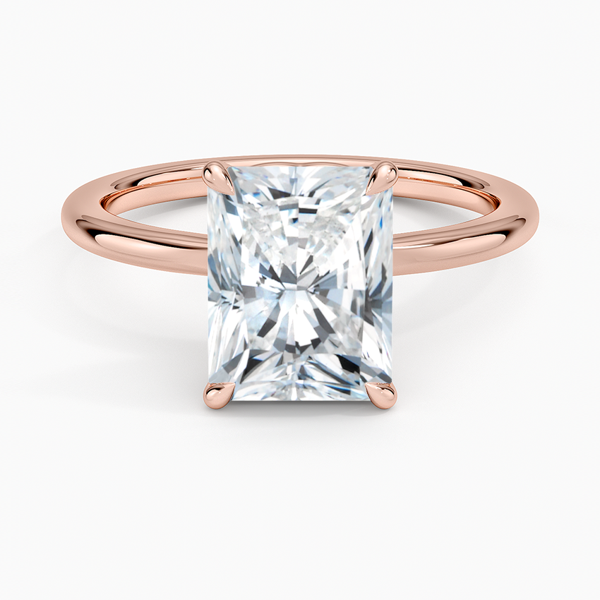 Hidden Heart Solitaire Engagement Ring
