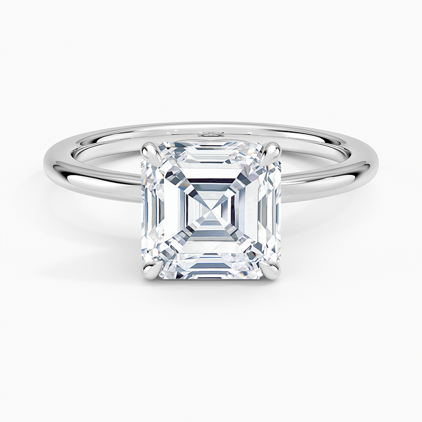 Hidden Heart Solitaire Engagement Ring
