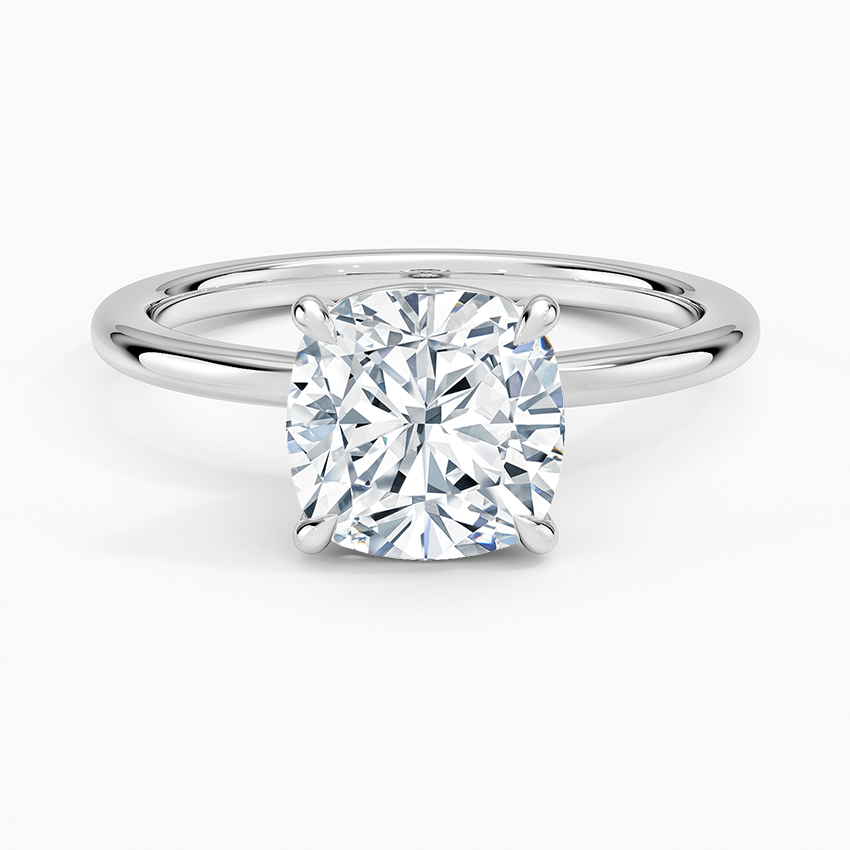 Hidden Heart Solitaire Engagement Ring