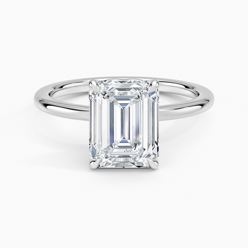 Hidden Heart Solitaire Engagement Ring