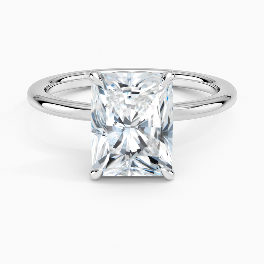 Hidden Heart Solitaire Engagement Ring