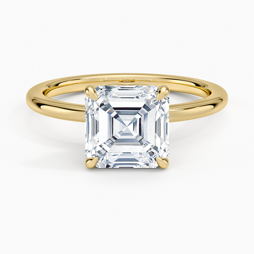 Hidden Heart Solitaire Engagement Ring