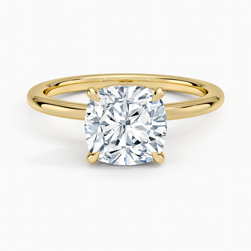 Hidden Heart Solitaire Engagement Ring