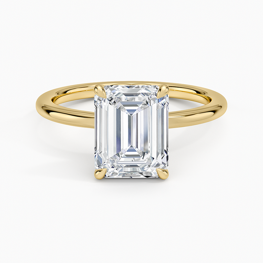 Hidden Heart Solitaire Engagement Ring