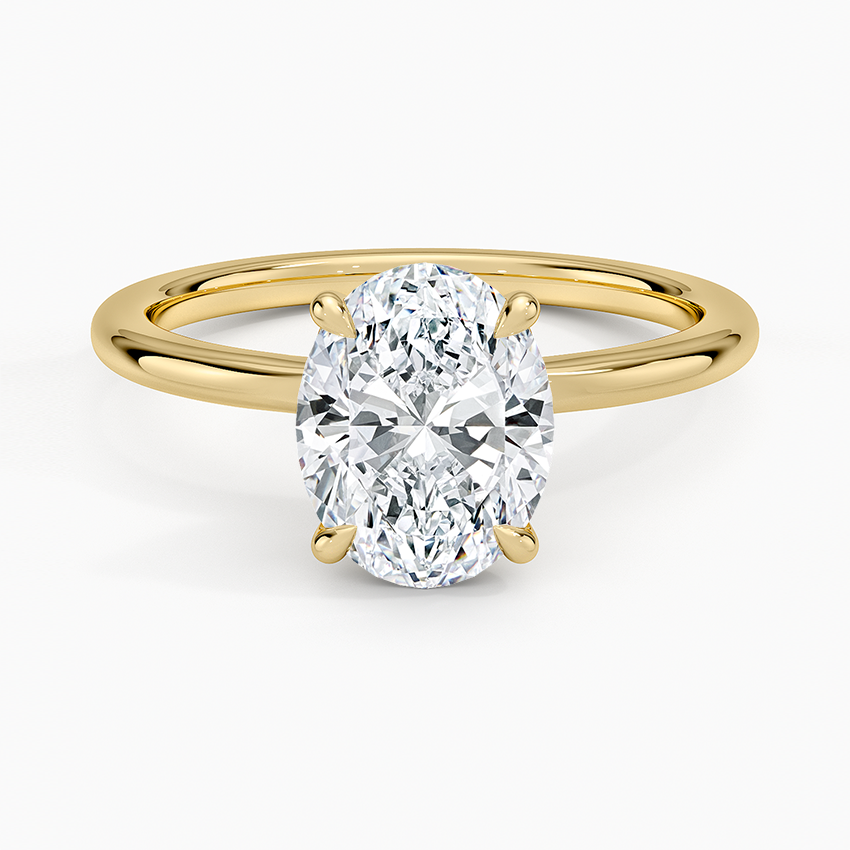 Hidden Heart Solitaire Engagement Ring