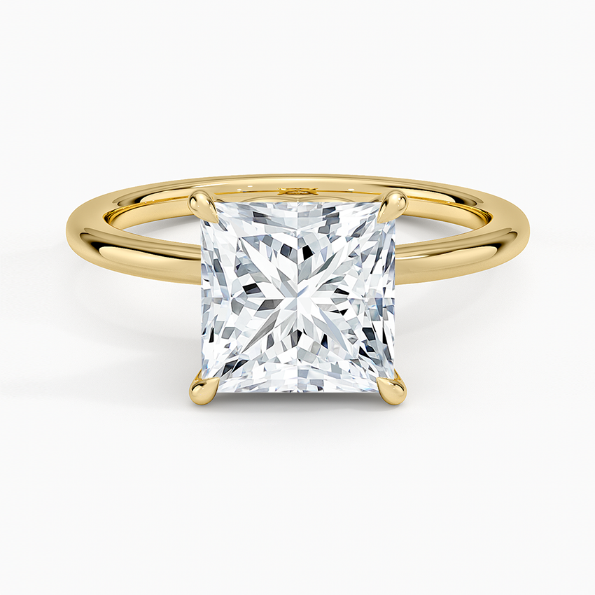 Hidden Heart Solitaire Engagement Ring