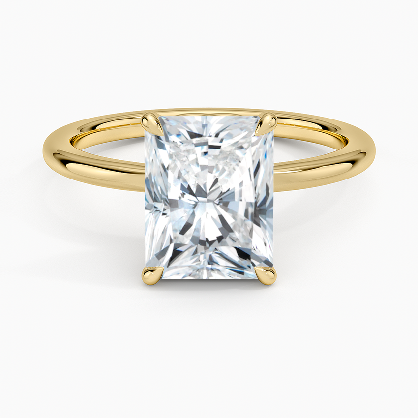 Hidden Heart Solitaire Engagement Ring