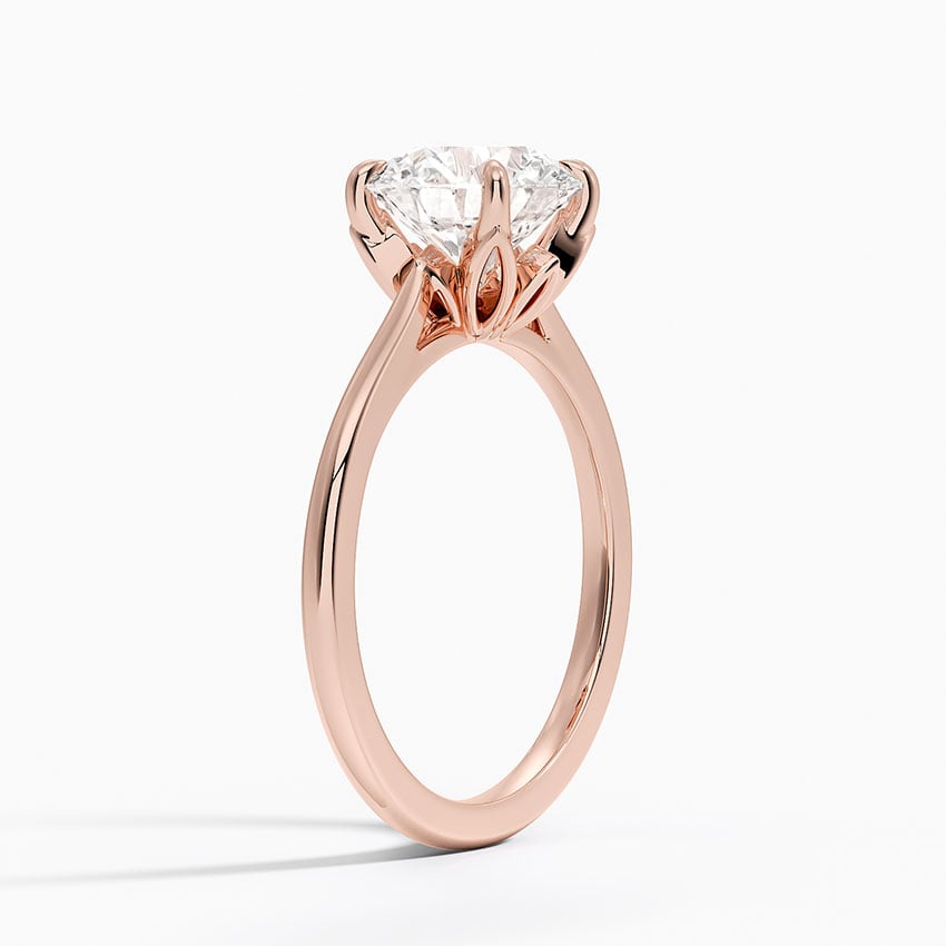 Petal Solitaire Engagement Ring
