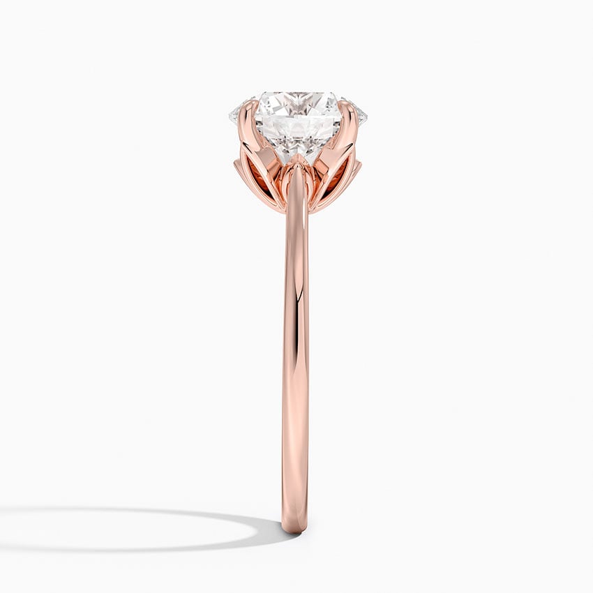 Petal Solitaire Engagement Ring
