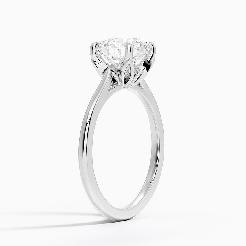 Petal Solitaire Engagement Ring