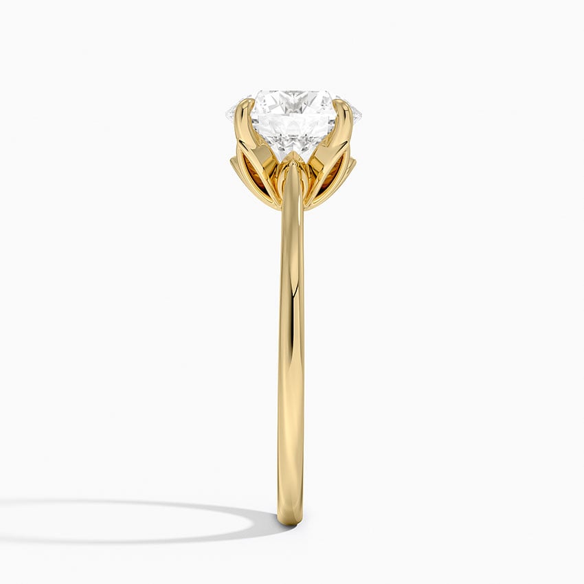 Petal Solitaire Engagement Ring