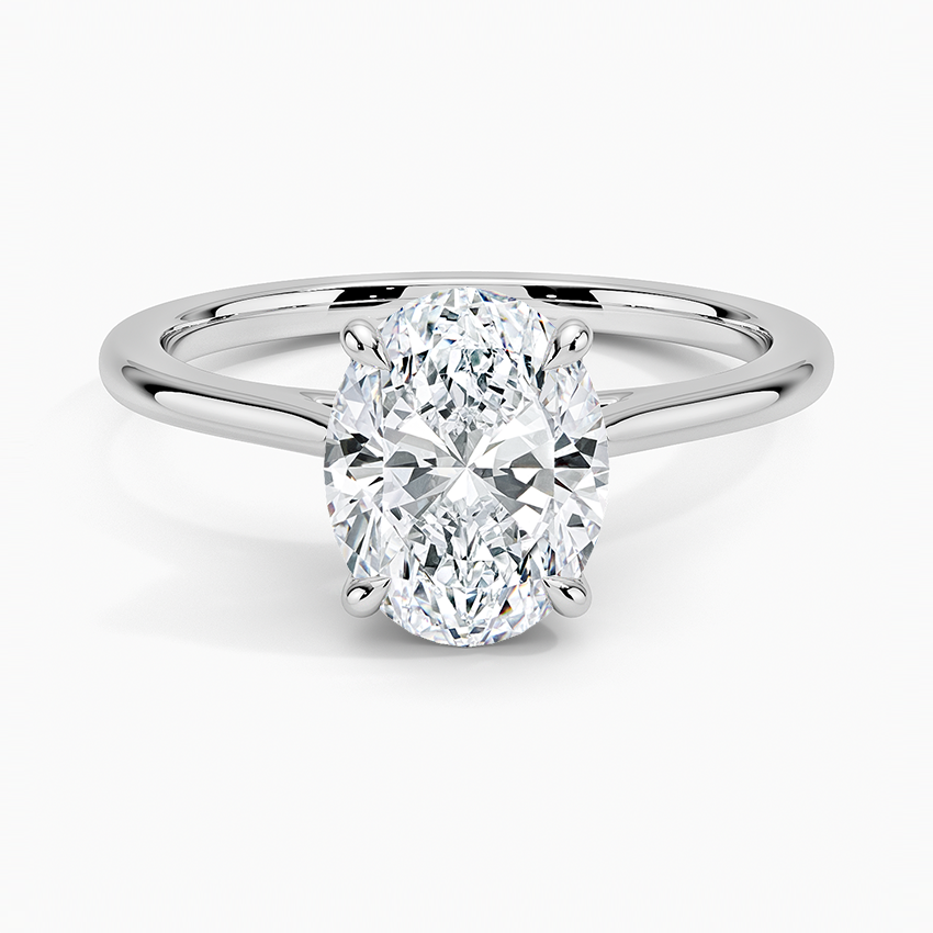 Petal Solitaire Engagement Ring