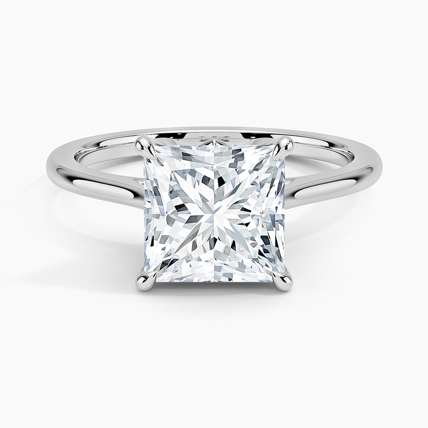 Petal Solitaire Engagement Ring