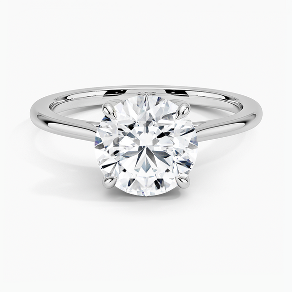 Petal Solitaire Engagement Ring